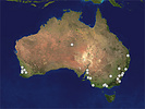 Distribution map of Megalyra shuckardi